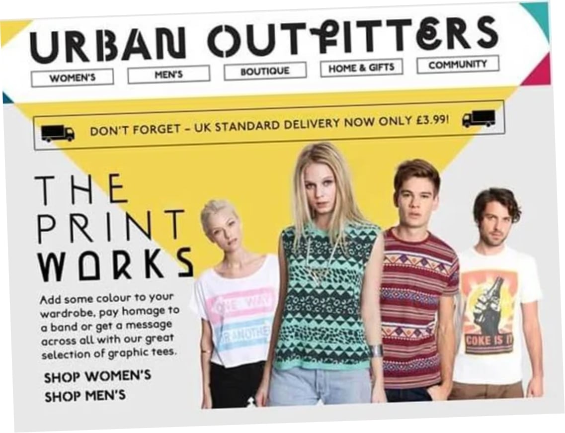 Modelli Urban Outfitters, partner di Asendia Italia